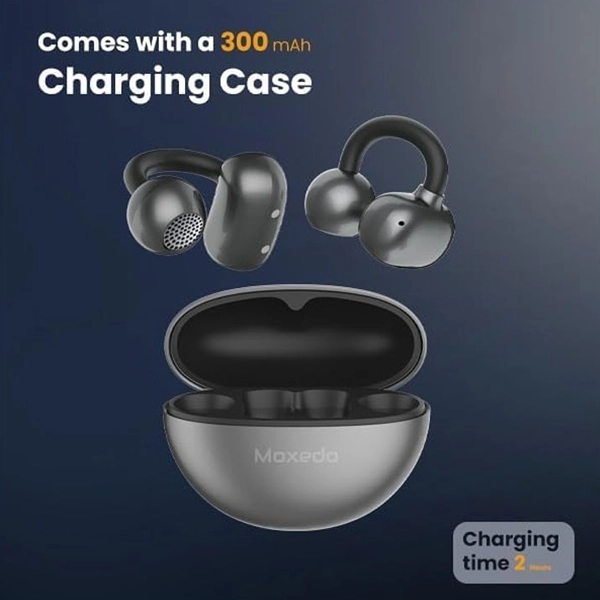 Moxedo True Open Ear Earbuds S8, Bluetooth 5.4 Earphones With USB C Case, Ear Hook Headphone, Active Noise Cancellation, 24H Battery, ,  - Hover