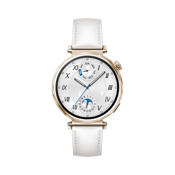HUAWEI Watch GT 5 41mm With 1.32 Inch AMOLED Display  7 Day Battery Life  5 ATM Water-Resistant  White Composite Leather Strap , ALL COLOUR