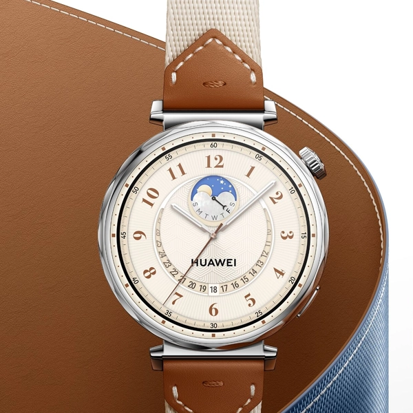 HUAWEI Watch GT 5 41mm With 1.32 Inch AMOLED Display  7 Day Battery Life  5 ATM Water-Resistant  White Composite Leather Strap , ALL COLOUR - Hover