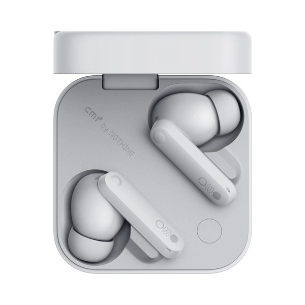 CMF by Nothing Buds Pro 2 Wirelesss earphones with HiFi sound, 50 dB Smart Active Noise Cancellation, 6 HD mics and Spatial Audio , Light Gray