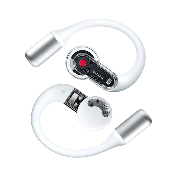 Nothing Ear (open) Open-Ear True Wireless Earbuds   Bluetooth 5.3   30 hours Playback  IP54 Water Resistant , White - Hover