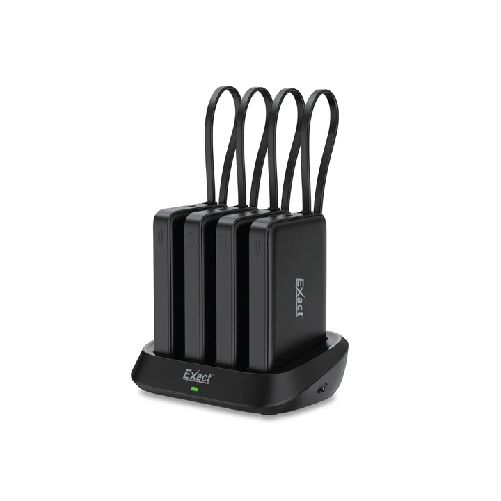 Exact Power Bank Docking Station – 4-Slot Multi Charging Base for Power Banks , 