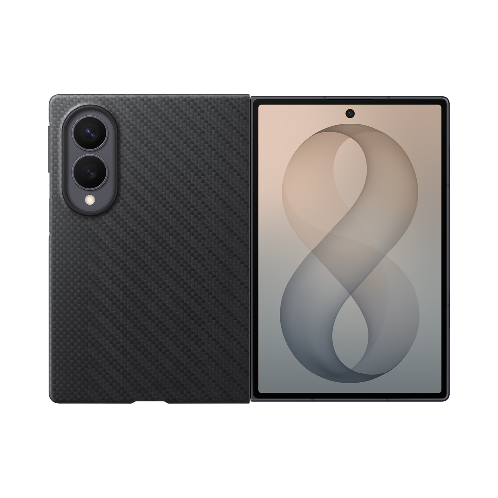 Samsung Galaxy Z Fold8 Ultra Carbon Magnet Case - Black , Black