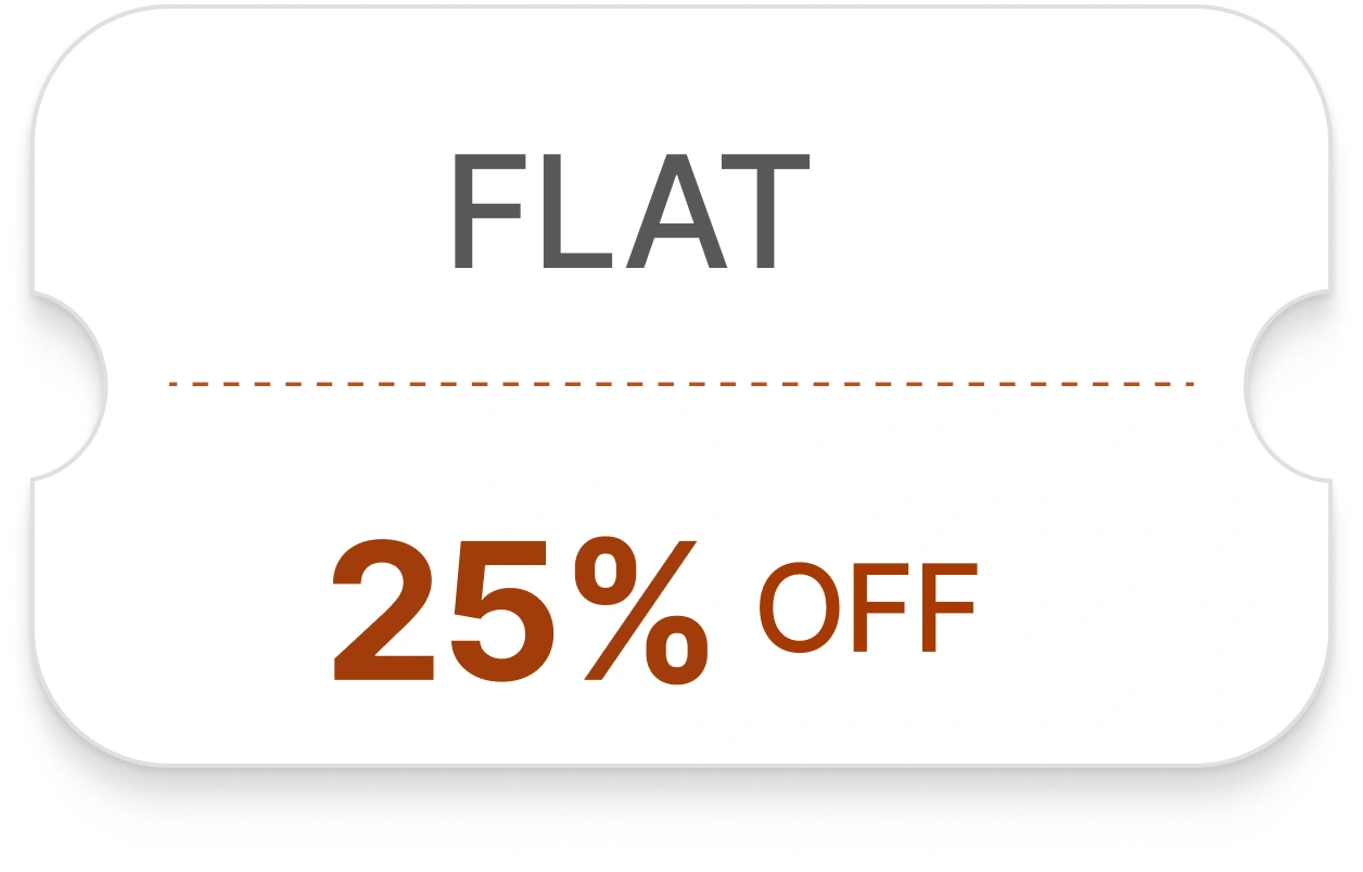 FLAT 25% OFF
