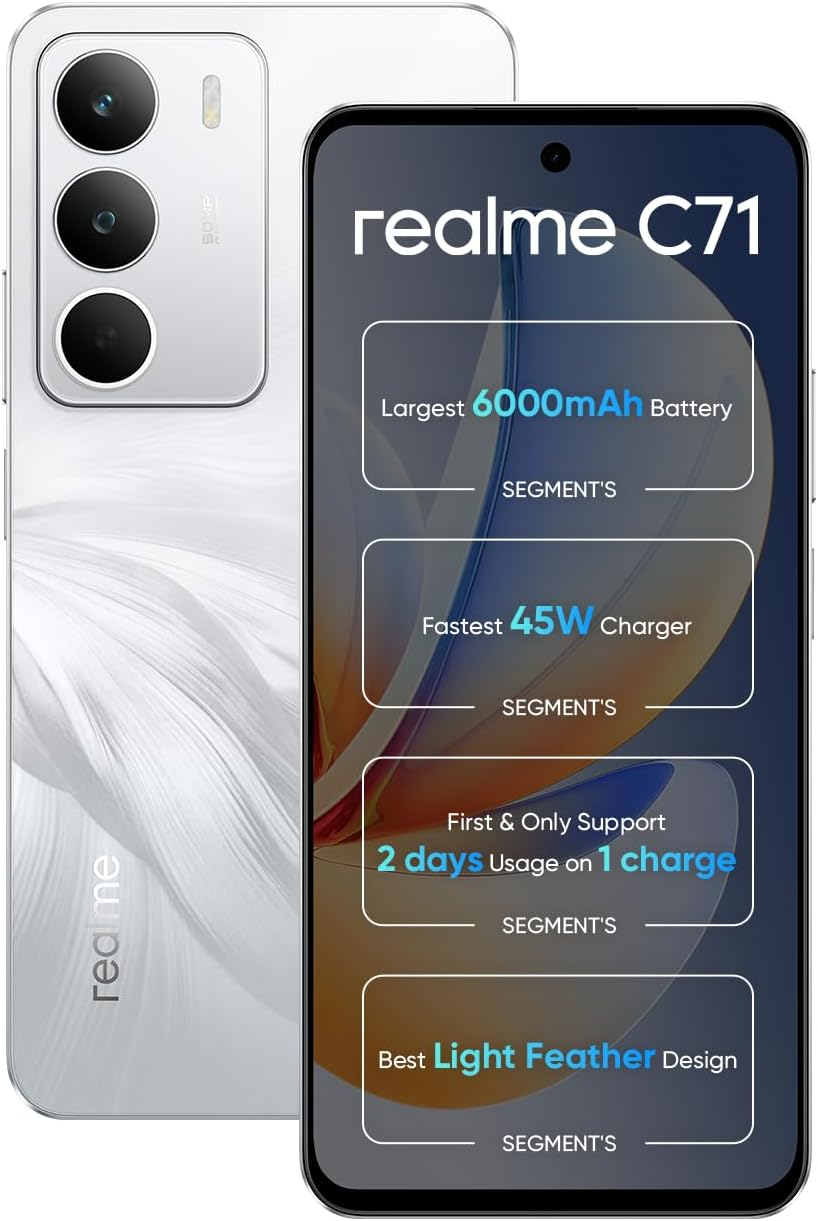 realme C71 4G , White Swan , Android , 8GB , 256GB