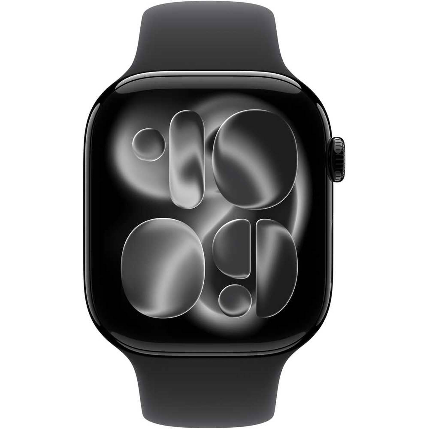 Apple Watch Series 11 GPS , Jet Black , 46mm , Aluminium , Black Sport Band , M/L - Hover