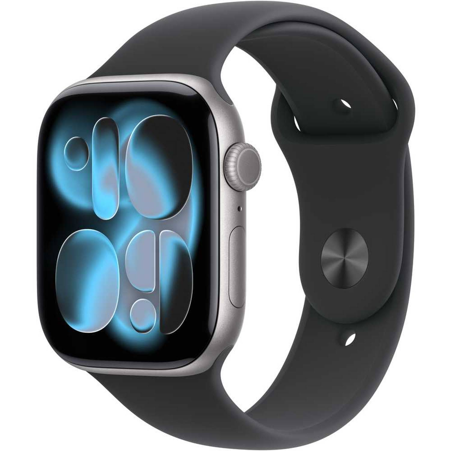 Apple Watch Series 11 GPS , Space Gray , 46mm , Aluminium , Black Sport Band , M/L