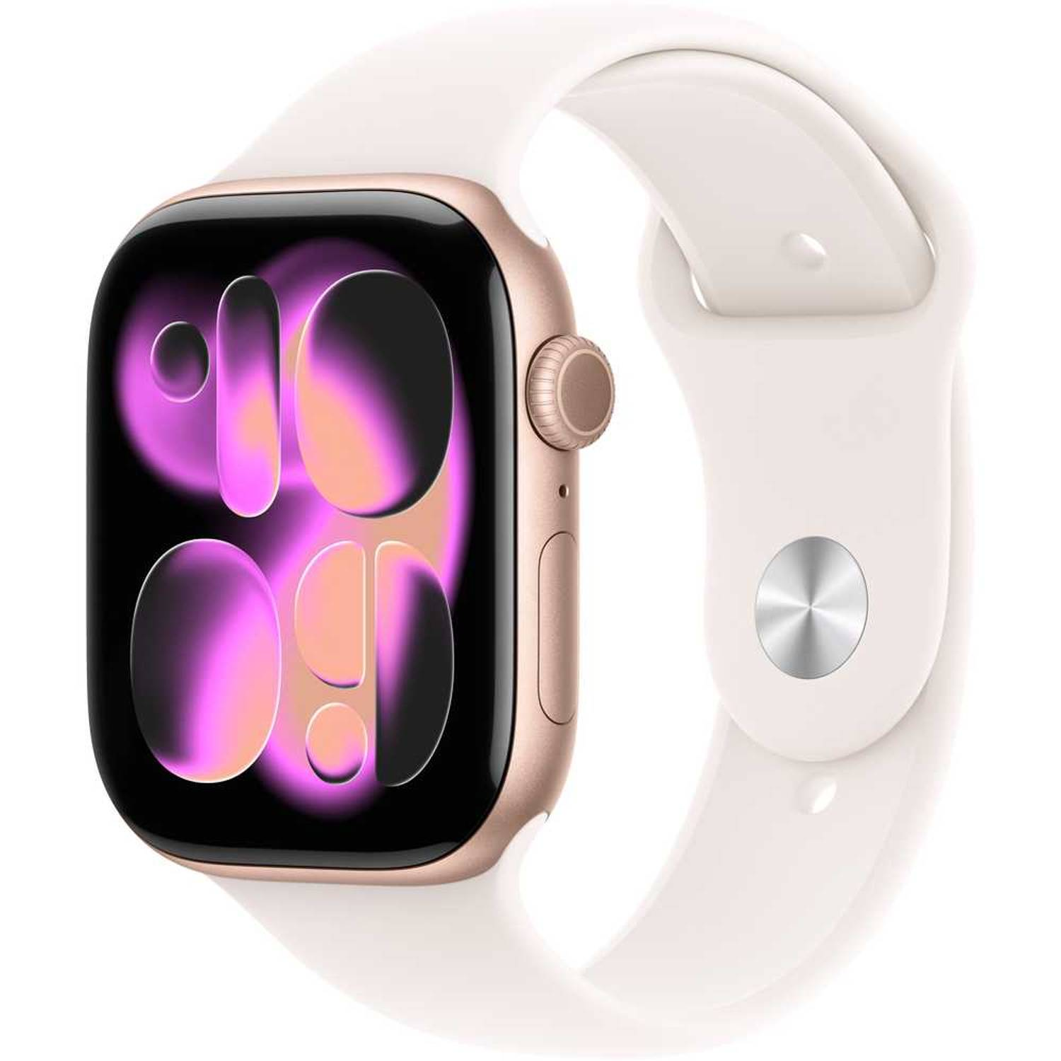 Apple Watch Series 11 GPS , Rose Gold , 46mm , Aluminium , Light Blush Sport Band , M/L