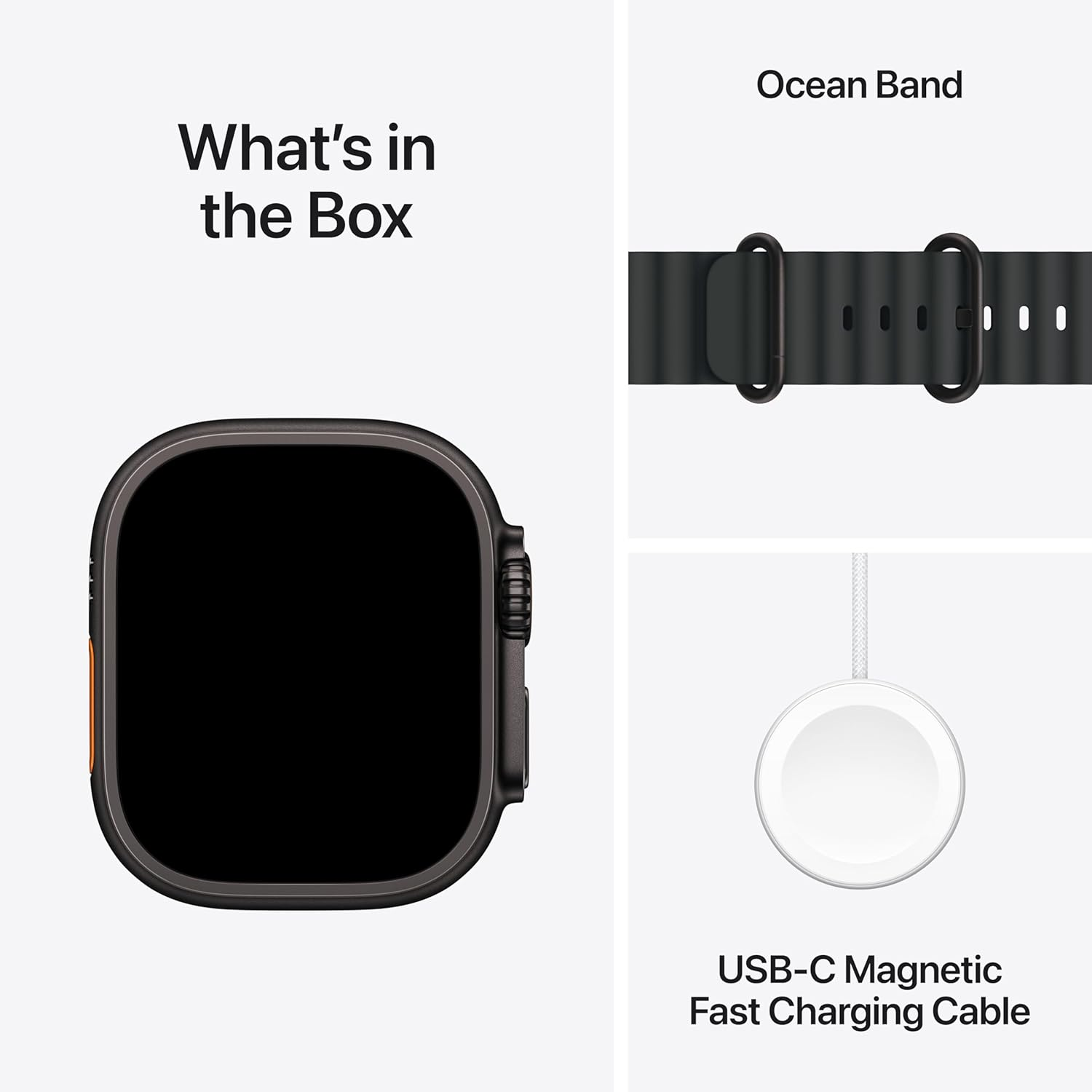 Apple Watch Ultra 3 GPS + Cellular , black , 49mm , Titanium , Black Ocean Band , S/M - Hover