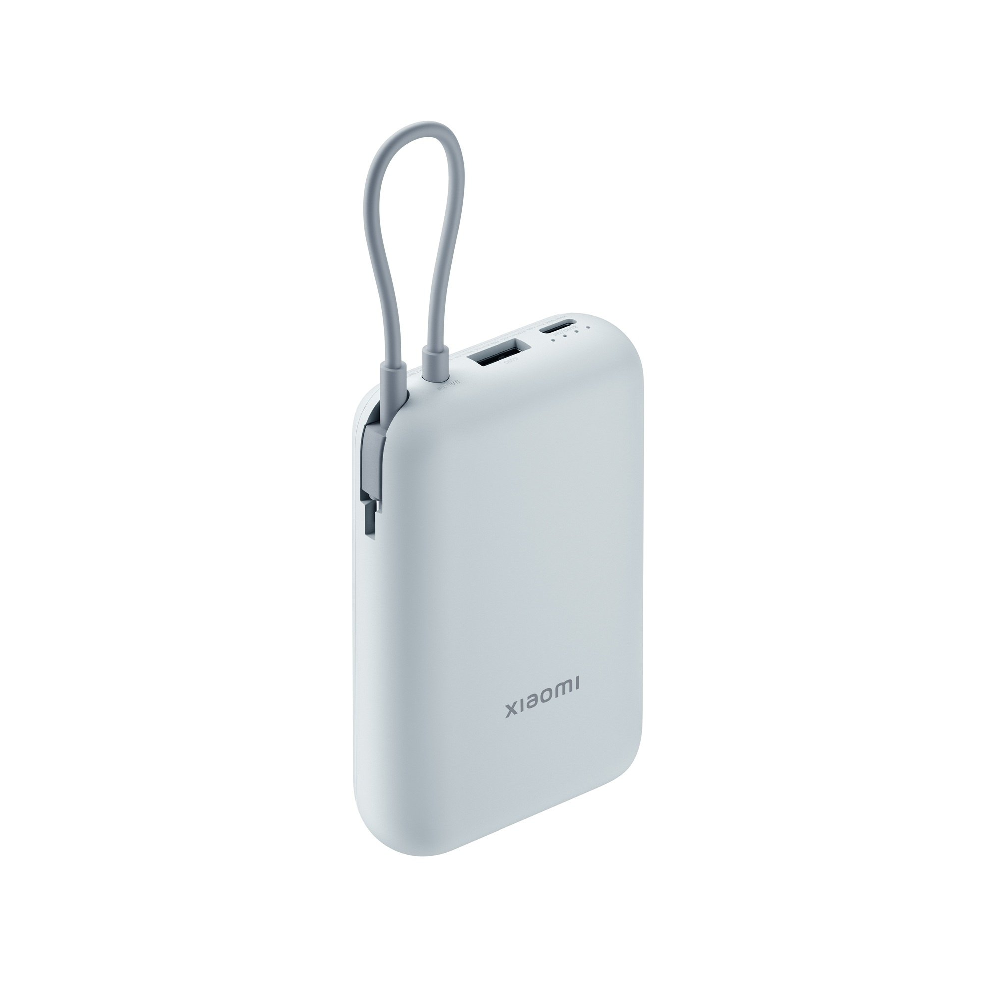 Xiaomi Power Bank 10000mAh (Integrated Cable) , Ice Blue