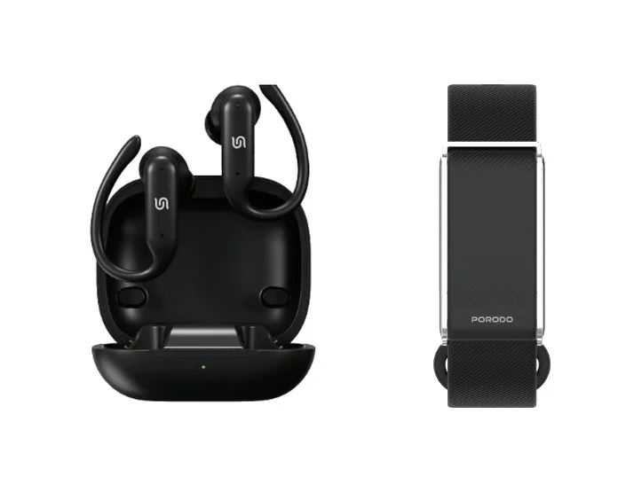 Porodo ACTIVEX SMART FITNESS BAND & EARBUDS , Black