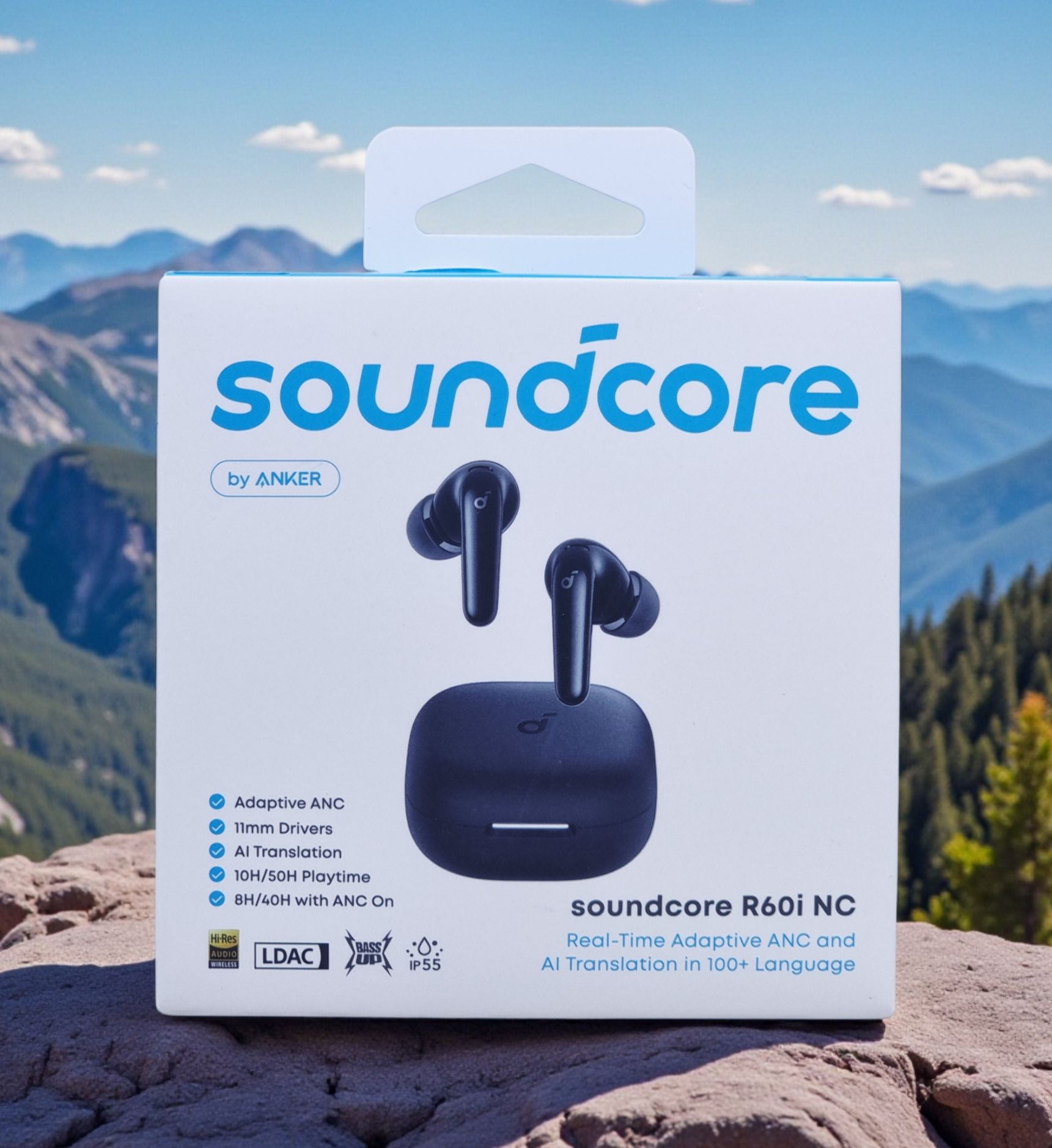 Anker Soundcore R60i NC In-Ear True Wireless Earbuds , Black