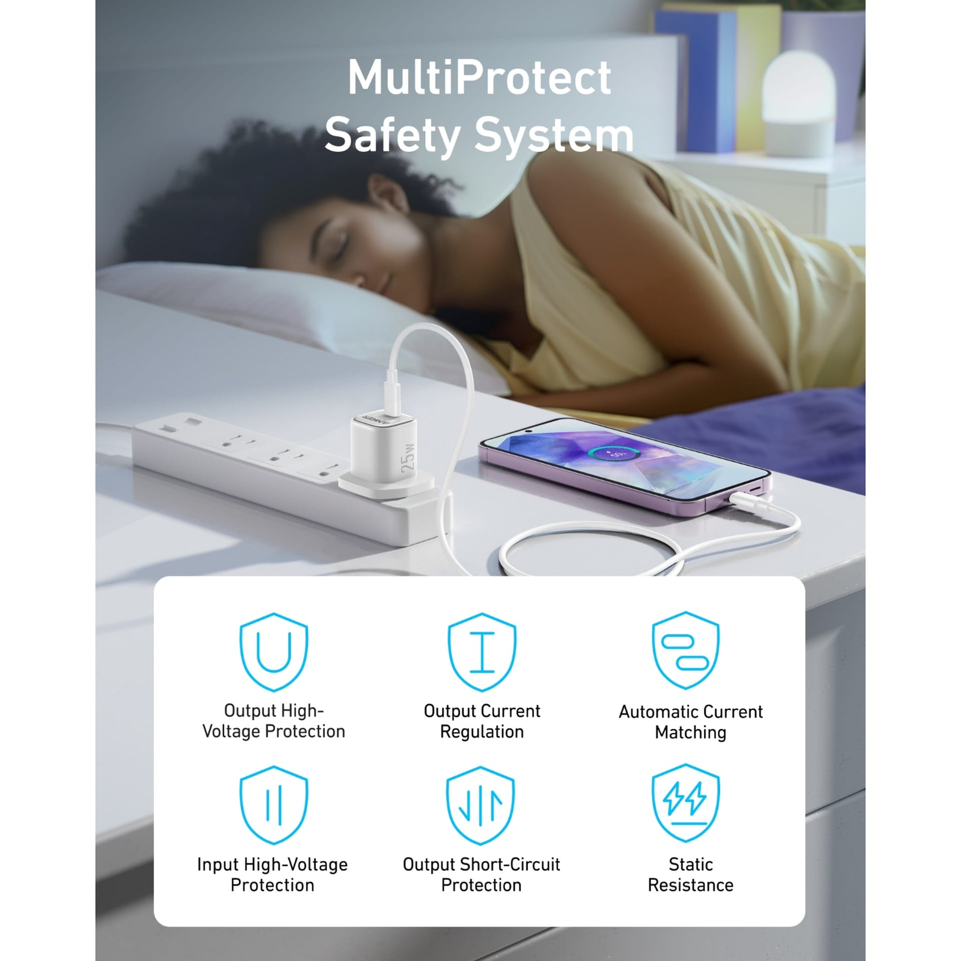 Anker 25W Compact USB-C Wall Charger , white - Hover