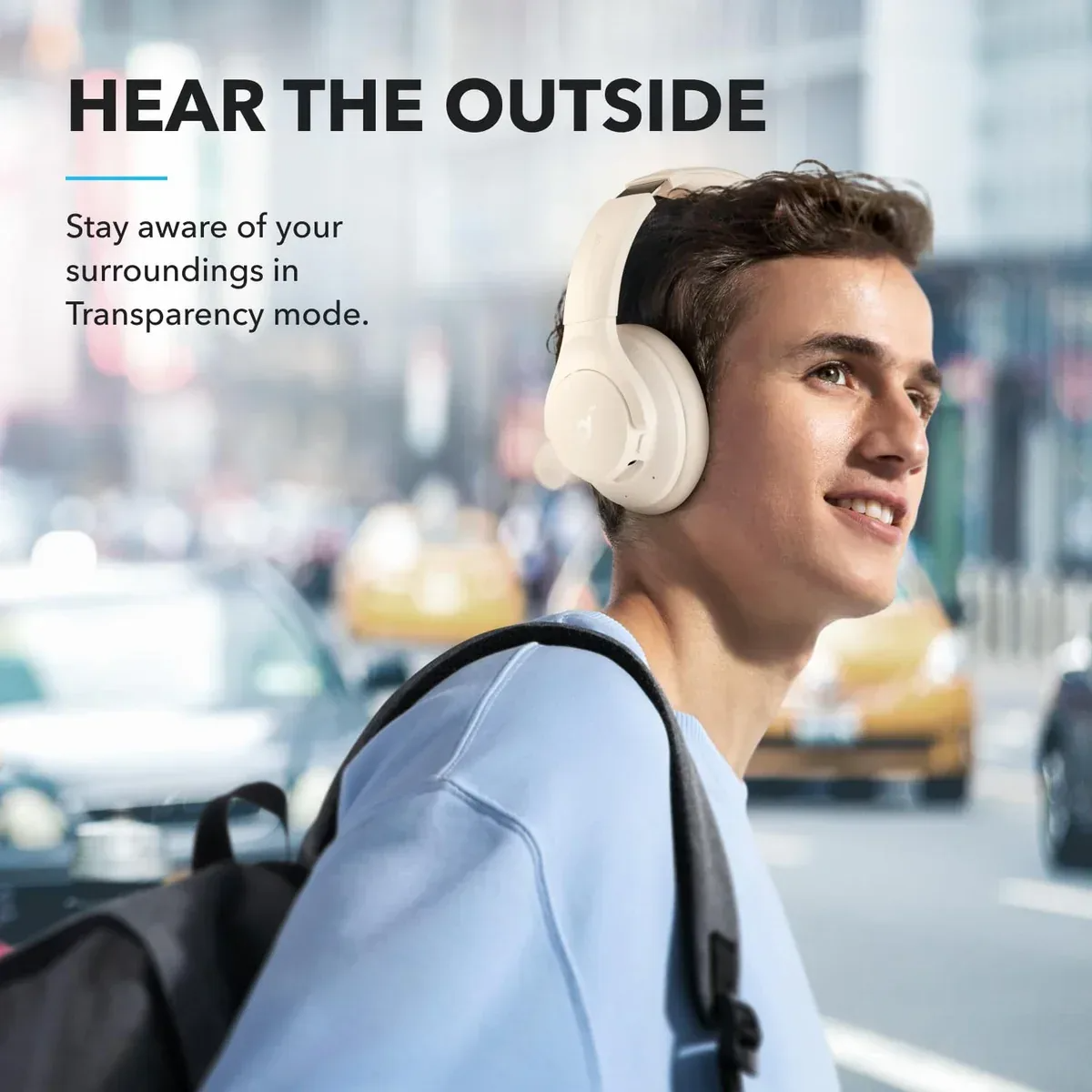 Anker Soundcore Q20I Wireless Noise Cancelling Headphone , white - Hover