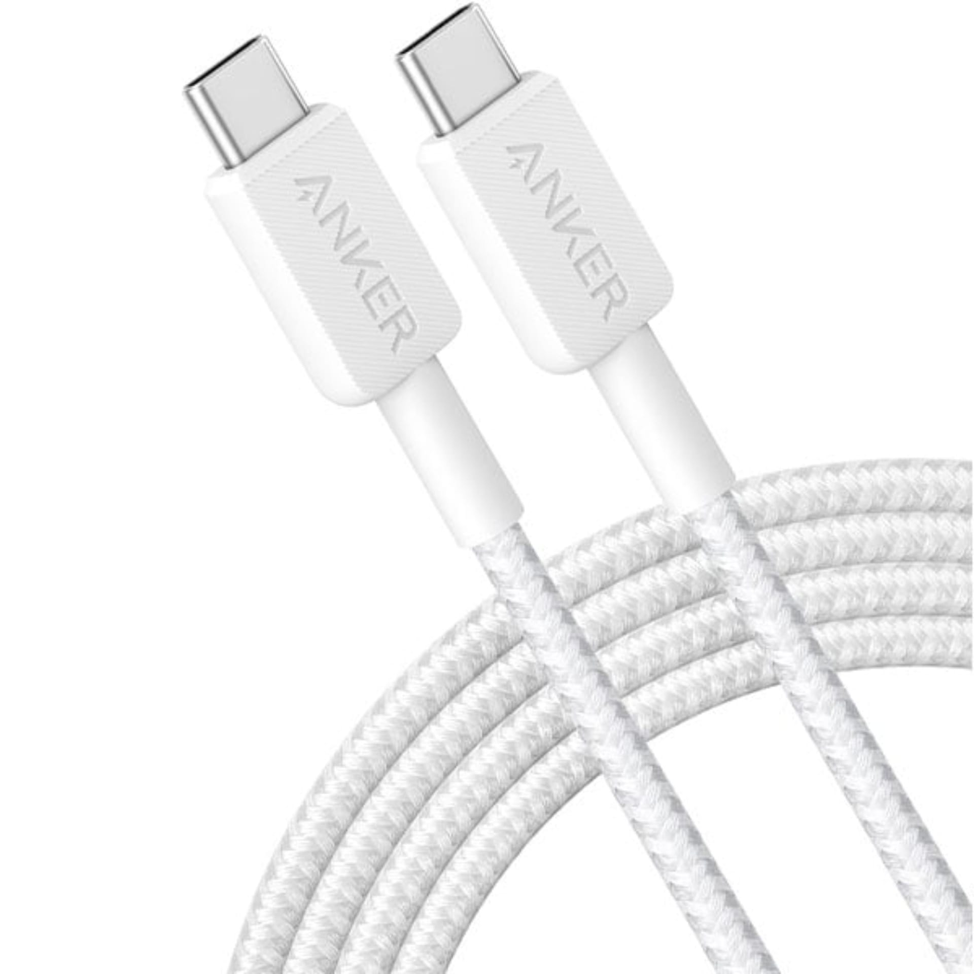 Anker USB-C to USB-C Braided Cable 60W 6ft , white